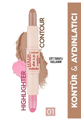 Lollis Lumi Duo Aydınlatıcı & Kontür Stick - 01 light
