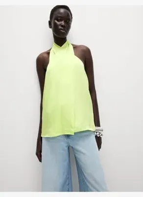 Marks & Spencer Edit Halter Yaka Bluz