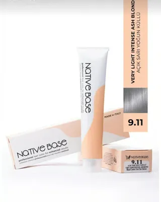 Native Base Saç Boyası 9.11 Açık Sarı Yoğun Küllü 100 ml