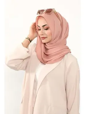Aisha`s Design Krep Şal & Penye Bone İkili Takım,PS-50 Kapiçino