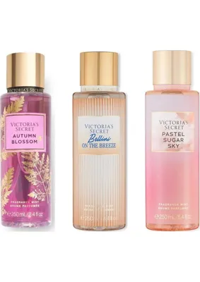 Victoria's Secret 3'lü Vücut Spreyi Seti - Pastel Sugar Sky + Bellini On The Breeze + Autumn Blossom (3 x 250 Ml)