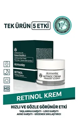 Dermoday Retinol Krem Yaşlanma ve Leke Karşıtı Kozmesötik Bakım