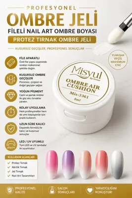Nera Classy Ombre Ojesi, Kalıcı Pat Gel, Stampa Ojesi Ombre, Protez Tırnak Ombre Jeli, Pat Gel