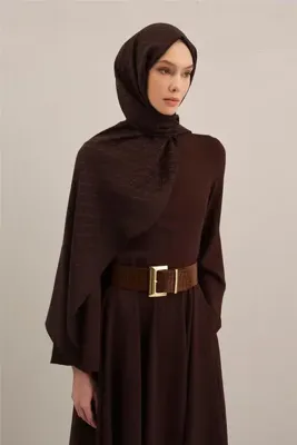 Armine Lyocell Naia Üçgen Monogram Şal 5 16