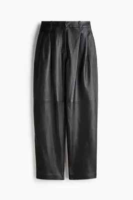 H&M Bol Kesimli Deri Pantolon
