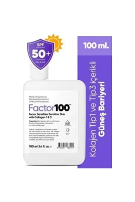Factor 100 Ultra Nemlendirici Leke Karşıtı Yüksek Korumalı SPF50+ 100ML  ecza deposu ürünü