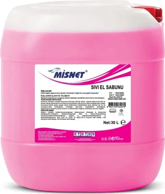 Misnet Sııvı El Sabunu Sedefli Pembe 30 L