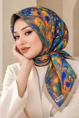Big ModaEbrar Desenli Soft Eşarp - 050