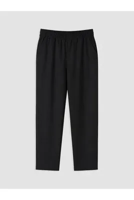 LC Waikiki Siyah Beli Lastikli Kadın Pantolon