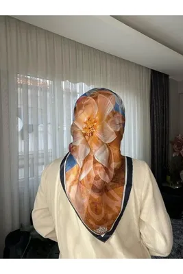 Levidor Desenli Twill İpek Eşarp
