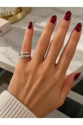 Vi store Çelik Gümüş Serçe Parmak Yüzüğü