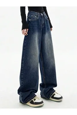 komera BAGGY YEŞİL TİNT POCKET JEAN PANTOLON