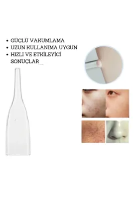 estorilcosmetic Cilt Bakım Cihazı Vakum Cam Başlık Ucu Silindir 1 Adet