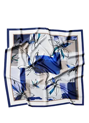 Braelyn London Sapphire Mirage Twill İpek Kadın Eşarp 
