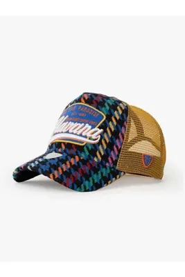 RustandRich Kadın Erkek Sarı Trucker Şapka Havana