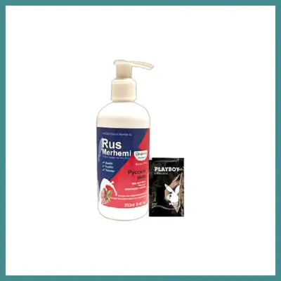 Trendexa Playboy 250 ml Ceviz Sütlü & Cevizli Rus Merhemi Tüy Dökücü Krem + 1 Armağan Jel MAC