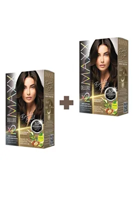 MAXX DELUXE 2'li Beauty Expert Set Saç Boyası 3.0 Koyu Kahve