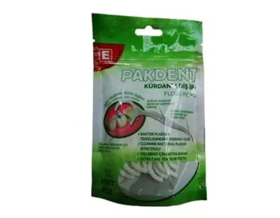 PAKDENT Kürdanlı Diş İpi 32 Adet