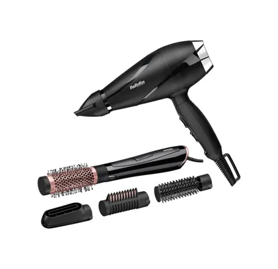 Babyliss 6713DE Shine Pro Saç Kurutma Makinesi + AS126E Perfect Finish Hava Üflemeli Saç Şekillendirici