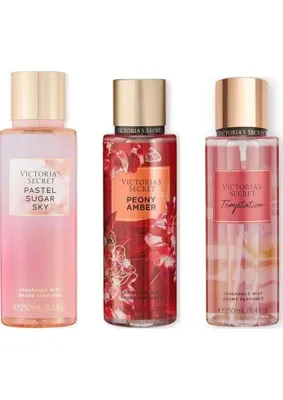 Victoria's Secret 3'lü Vücut Spreyi Seti - Pastel Sugar Sky + Peony Amber + Temptation (3 x 250 Ml)