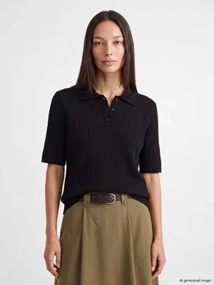 LCW EVERYDAY Polo Yaka Kadın Triko Kazak