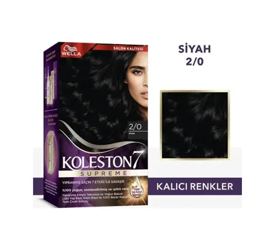 WELLA Koleston Deluxe Amonyaksız Kit Saç Boyası 2/0 Siyah