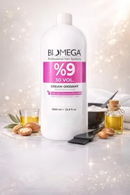 BIOMEGA Profesyonel Argan Yağlı Krem Oksidan %9 30 Vol. 1000 ml (Tüm Saç Boyalarıyla Uyumlu