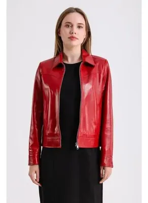 Maroquin Leather Carole Kadın Deri Ceket