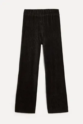 Mudo Kadın Kahverengi Fitilli Comfort Fit Kadife Pantolon
