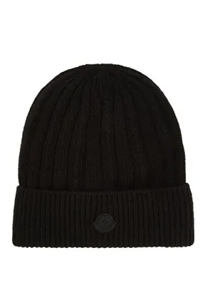 Moncler Siyah Kadın Yün Bere