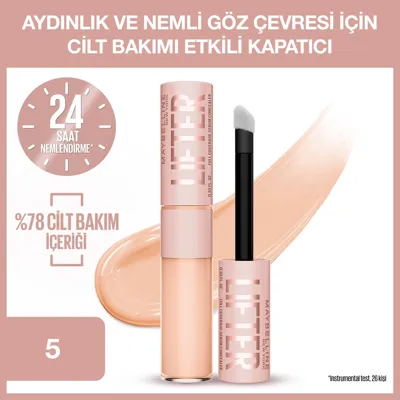 Maybelline New York Lifter Kafein ve Peptitler İçeren Nemlendiren ve Aydınlatan Kapatıcı - 30