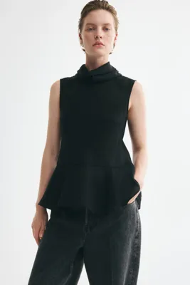 H&M Balıkçı Yakalı ve Peplumlu Üst