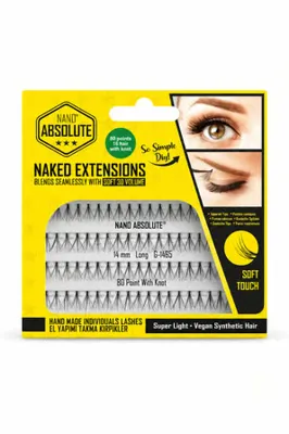 Nano Absolute Naked Extensions El Yapımı Takma Kirpik 14 mm Long G-1465