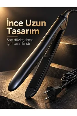ELİSY %100 Katı Seramik Plakalı LCD Ekranlı Saç Düzleştirici