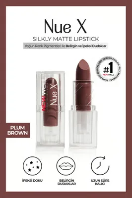 New Well Nue X Silkly Matte Lipstick Plum Brown 05