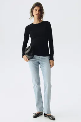 H&M MAMA Slim Straight High Jeans