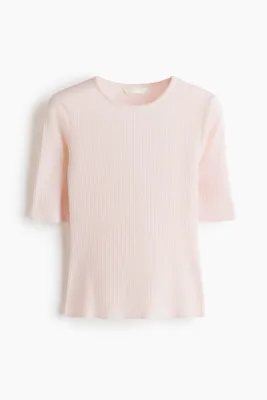 H&M Delik Desenli Jarse Tişört