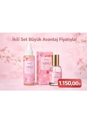 hommbitkisel Homm Bitkisel Homm Life Misq Parfüm Seti 150 ml Body Mist ve Parfüm