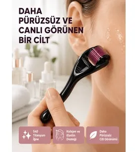 Dermaroller Titanyum  İğneli  mm Cilt Yenileme ve Anti Aging Etkisi