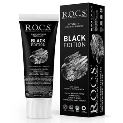 R.O.C.S. Rocs Black Edition Beyazlatıcı Diş Macunu 60 ml