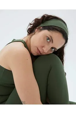 Ayma Active Haki Organik Pamuk Bandana Saç Bandı