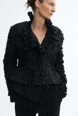 H&M Aplikeli ve Peplumlu Blazer