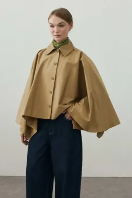 Fahhar Pelerin Ceket Camel
