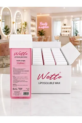 Wetto Kartuş Ağda 100ml Pudralı (Pembe) 24'lü Paket