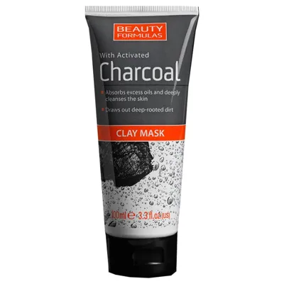 BEAUTY FORMULAS Charcoal Clay Aktif Kömürlü Kil Maskesi 100 ml