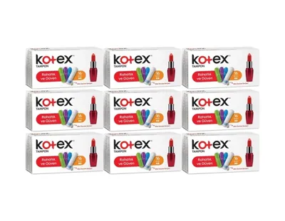 Kotex Tampon Normal 144 Lü Set 9pk 16