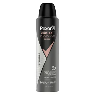 Rexona 4 Adet Rexona Men Clinical Protection Invisible Spray Deodorant 150 Ml