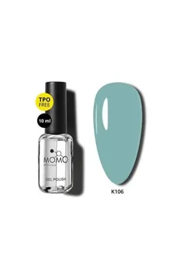 Momo Kalıcı Oje K106 10ML Yeşil Gri