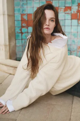 H&M Yün Karışımlı Oversize Kazak