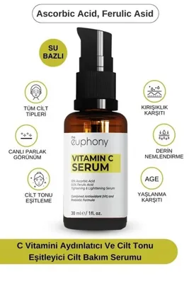 The Euphony C Vitamini Aydınlatıcı Ve Ton Eşitleyici Bakım Serumu 30 ml